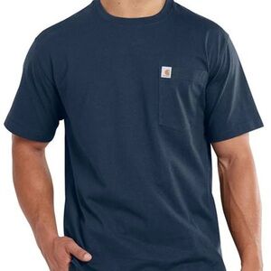 Carhartt Men's Navy Blue T-Shirt